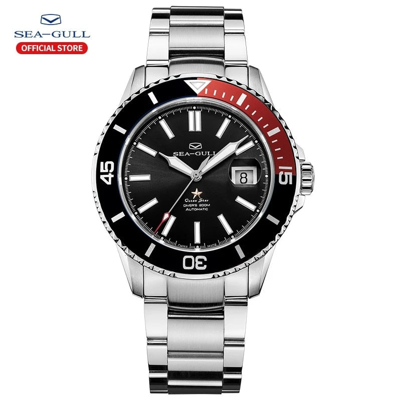 Seagull relogio masculino Men's Watch 200m Diving Business Waterproof Fashion Automatic Mechanical Watch Ocean Star 816.523