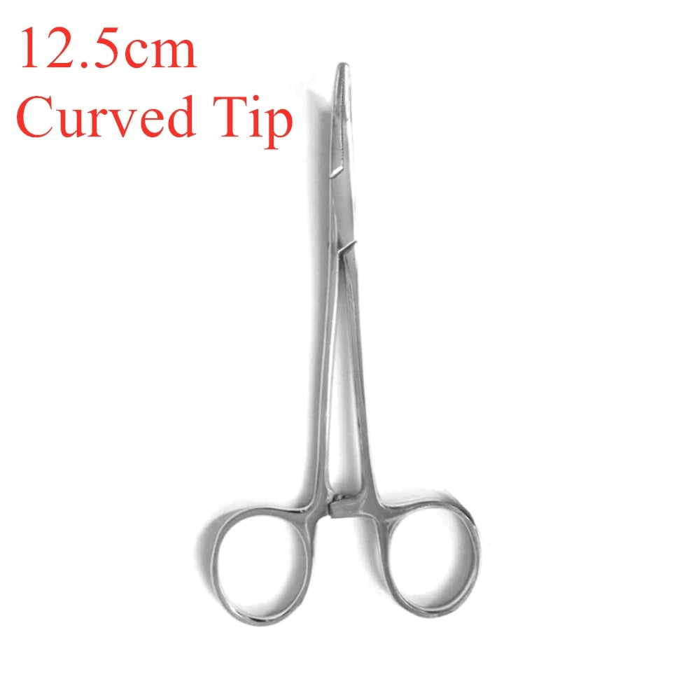 12.5cm 14cm Forceps Epilation Tools Fish Locking Pliers Tackle Curved Tip Straight Tip Clamps Fishing Tools Scissor Line Cutter