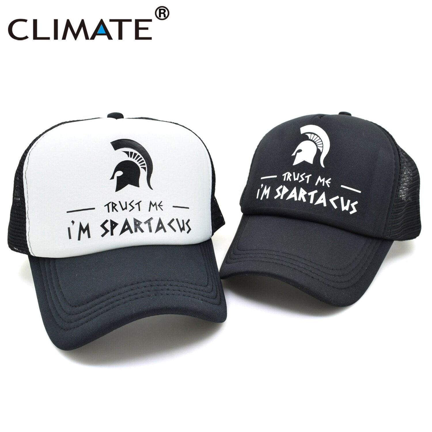 CLIMATE  Summer Cool Trucker Cap Men Black Mesh Cap HotMesh Trucker Cap Net Baseball Hat