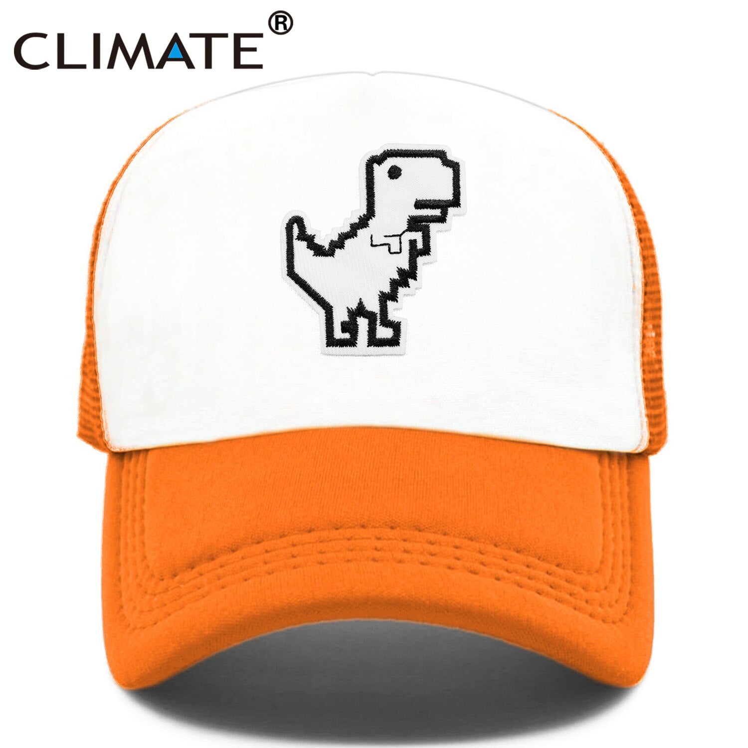 CLIMATE Internet Is Broken Cap Funny Dinosaur Computer Geek Trucker Cap Programmer Dinosaur Cool Cap Black Mesh Cool Cap