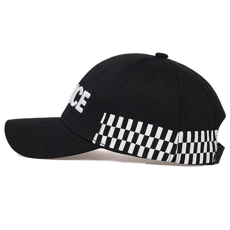 Fashion Baseball Cap Police Letter Embroidered Fcotton Snapback Hats Unisex Outdoor Sports Casual Golf Caps Sun Hat