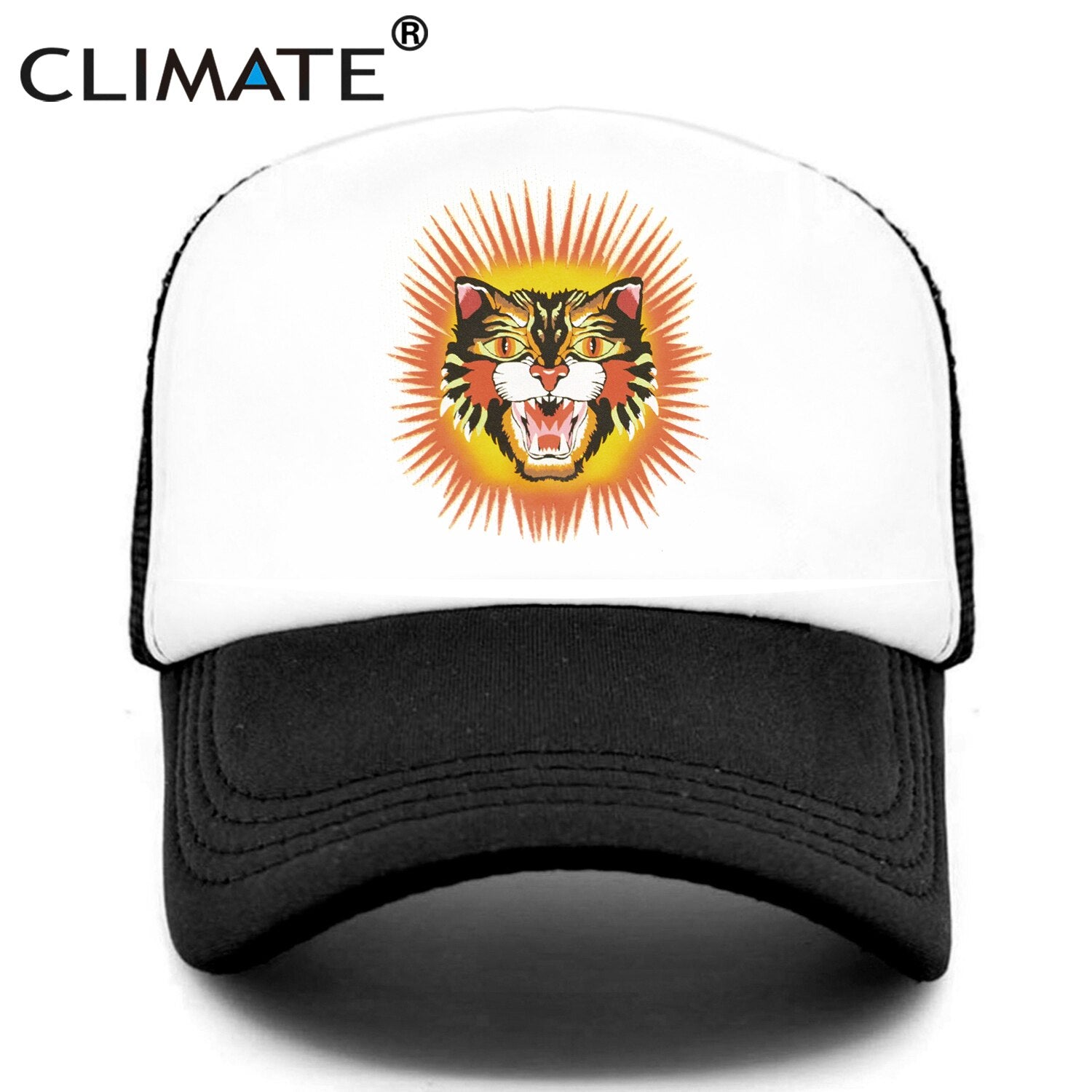 CLIMATE Cougar Tiger Leopard Trucker Cap Wildlife Cool Lion Cap Men Man Hip Hop