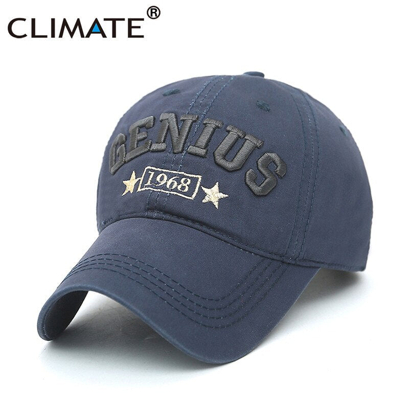 CLIMATE New Fashion Cool Men Army Quality Baseball Caps Men Women Genius Autumn