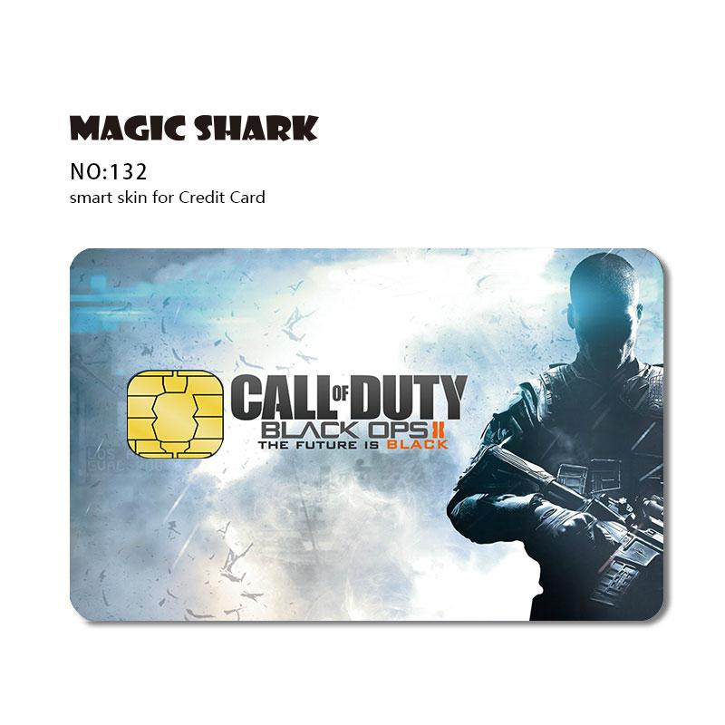 Magic Shark 3M PVC Stereo Army Tomb Raider Skull Diamond Skin Sticker Film for Credit Debt Card