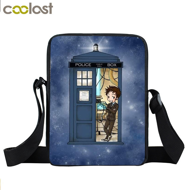 Doctor Who Messenger Bag Women Handbag Small Satchel Dr Who Shoulder Bags for Travel Ladies Cross Bags Bookbag Gift