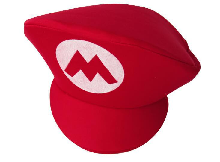 Funny Cute Adult Kids Anime Cartoon Super Game Luigi Cosplay Hats Red Green Cap