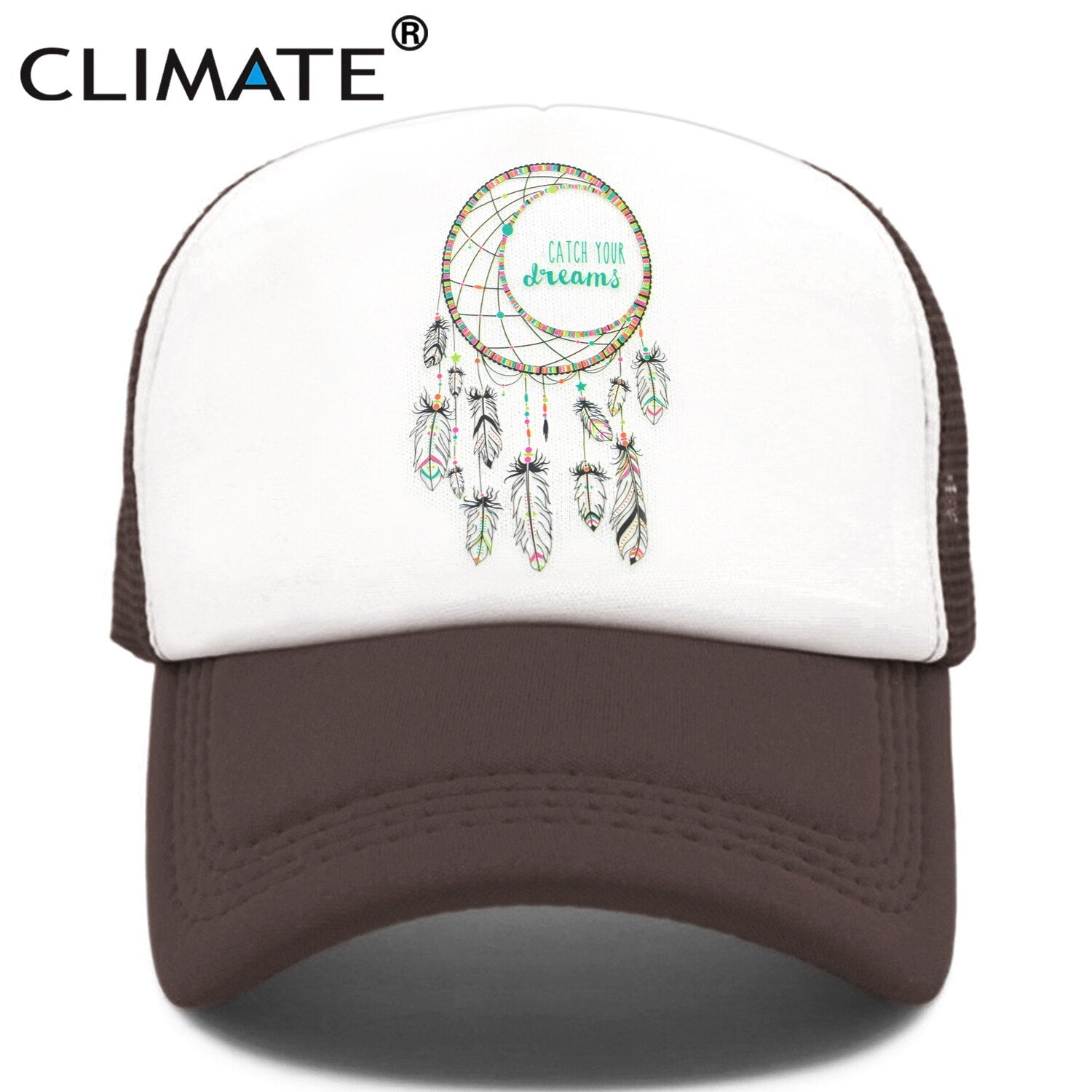 CLIMATE Catch Dream Catcher Cap Hat Dream Net DreamTrucker Cap Dreamcatcher Mesh Baseball Cap Hat for Men Women Youth