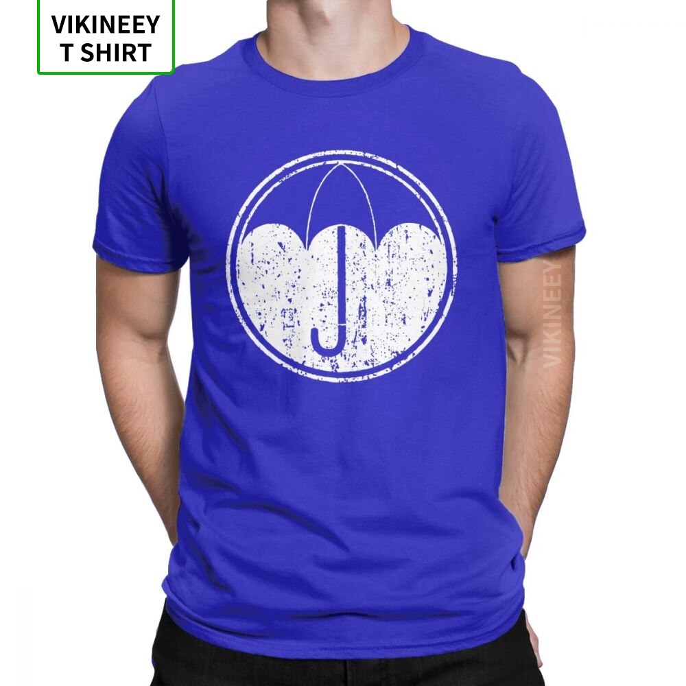 Umbrella Academy Symbol T-Shirts for Men Cha Diego Vanya Comic Vintage Cotton Tee Shirt Short Sleeve T Shirt Gift Idea Tops