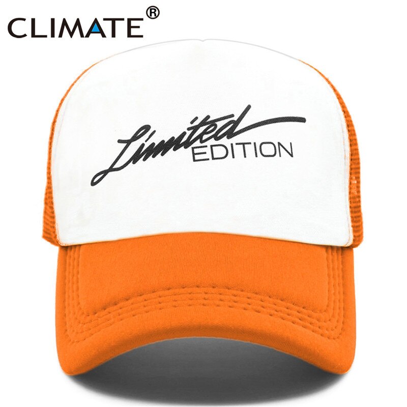 CLIMATE Limited Edition Trucker Cap Men Funny Car Fan Mesh Caps Hip Hop Summer Mesh Hat Driver Car Racing Fans Caps for Men