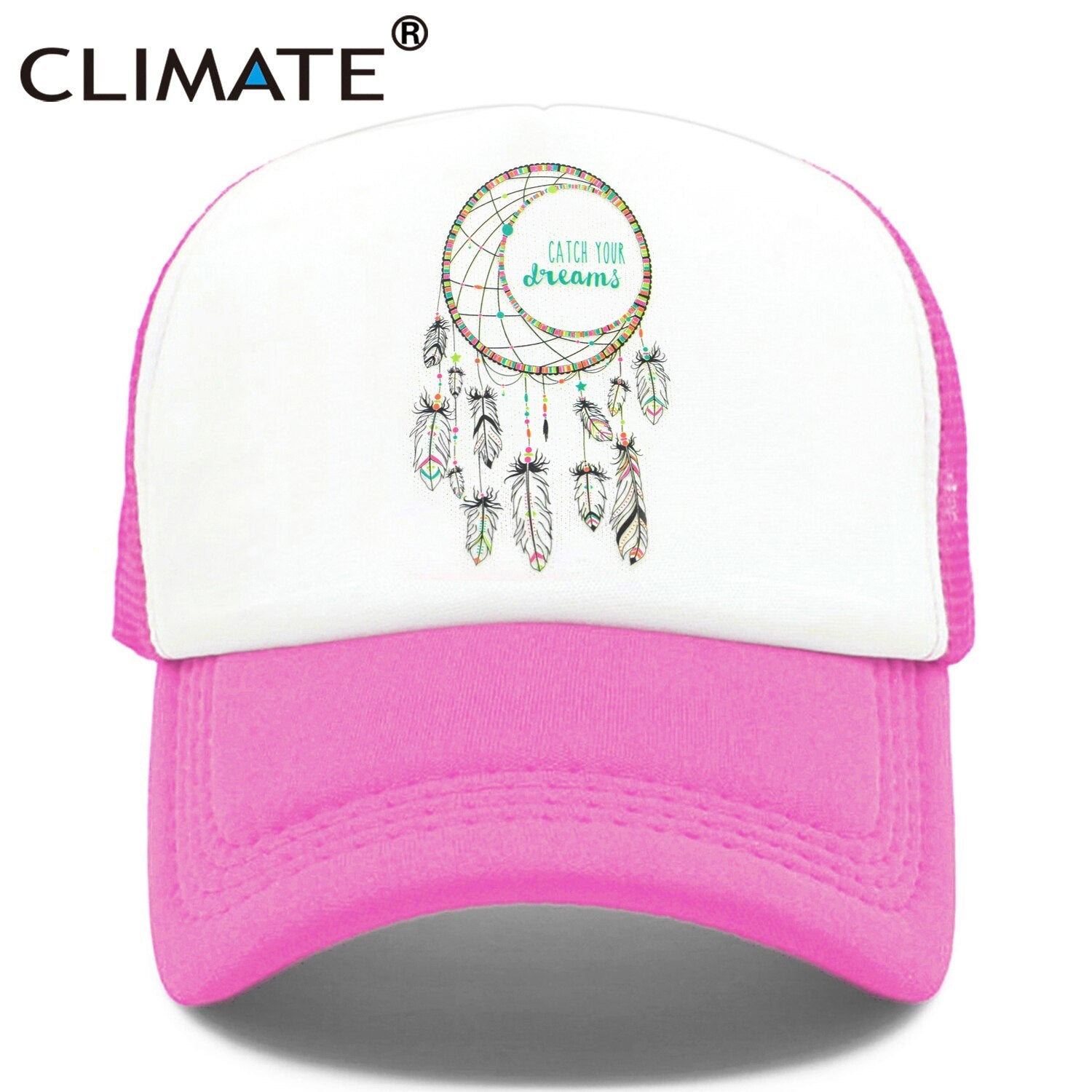 CLIMATE Catch Dream Catcher Cap Hat Dream Net DreamTrucker Cap Dreamcatcher Mesh Baseball Cap Hat for Men Women Youth