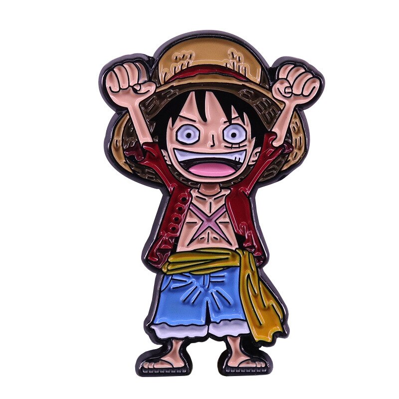 Straw Hat Luffy Brooch Japanese Anime Film and Television Badge