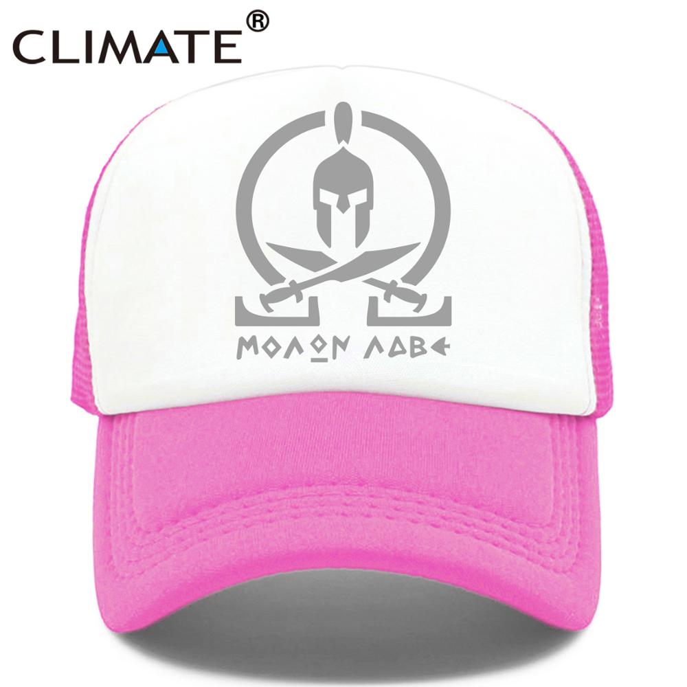 CLIMATE New Sparta Trucker Cap Men Women Black Cool Cap Spartacus Summer Hip Hop Mesh Cool Caps Hat for Men Women Youth