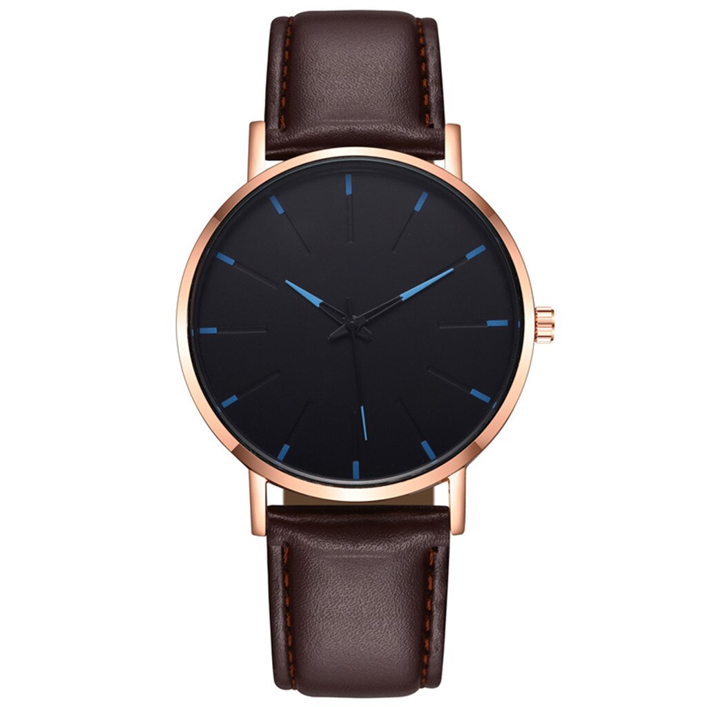 Simple Watch Men Casual Business Leather Band Alloy Wrist Watch Clocks Relogio Masculino Reloj Montre Hombre Homme