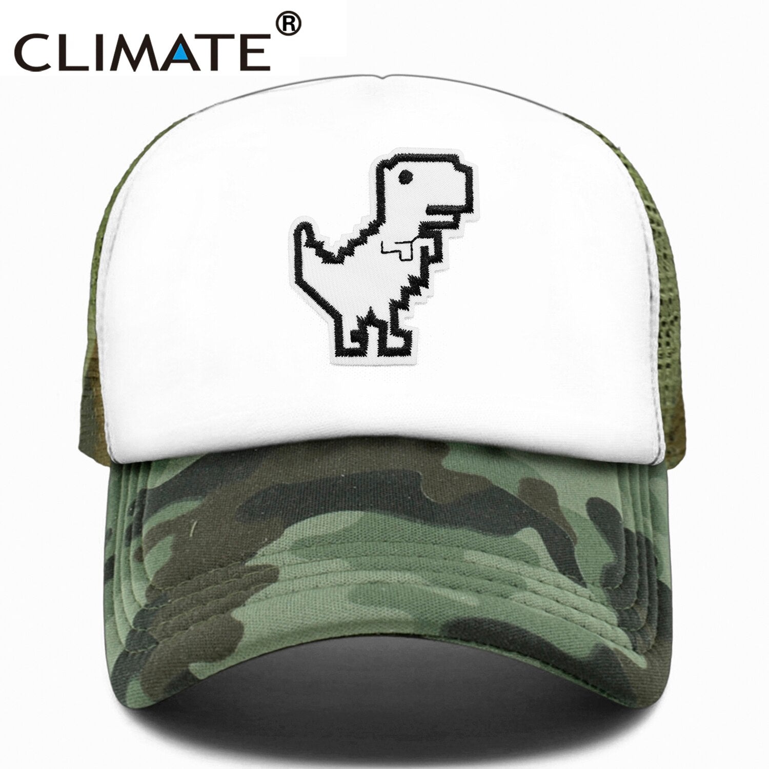 CLIMATE Internet Is Broken Cap Funny Dinosaur Computer Geek Trucker Cap Programmer Dinosaur Cool Cap Black Mesh Cool Cap