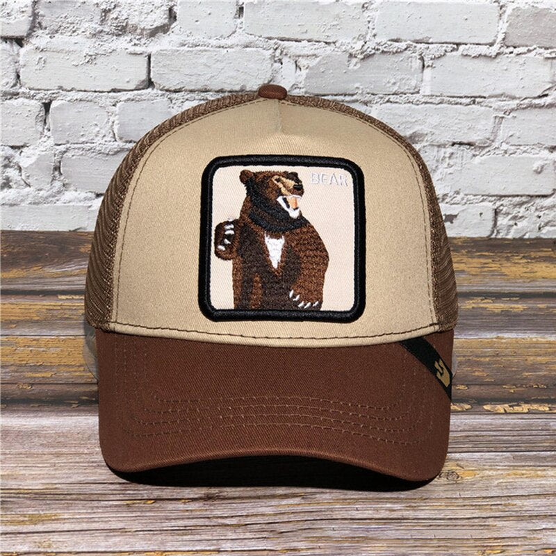 Exquisite Shar Pei Animal BOXER Embroidery Anime Cute Embroidery Baseball Cap Summer Mesh Men's Ms. Outdoor Sunshade hats