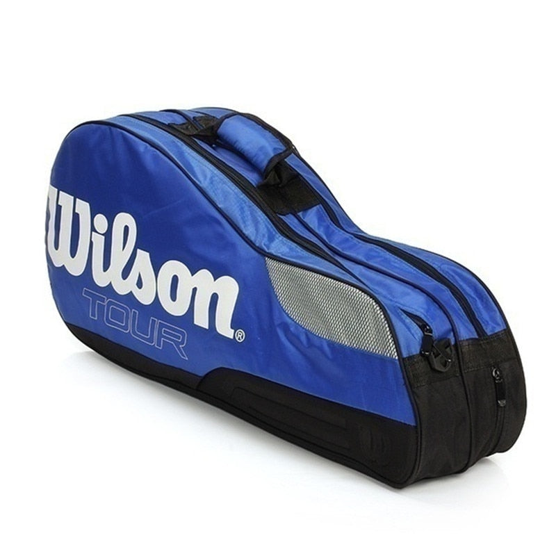 wilson Tennis Bag Brand Tennis Racquet Bag 4-6 Piece Rackets Tennis Bag Nylon Dacron Tennis Racket Racquet Backpack -40