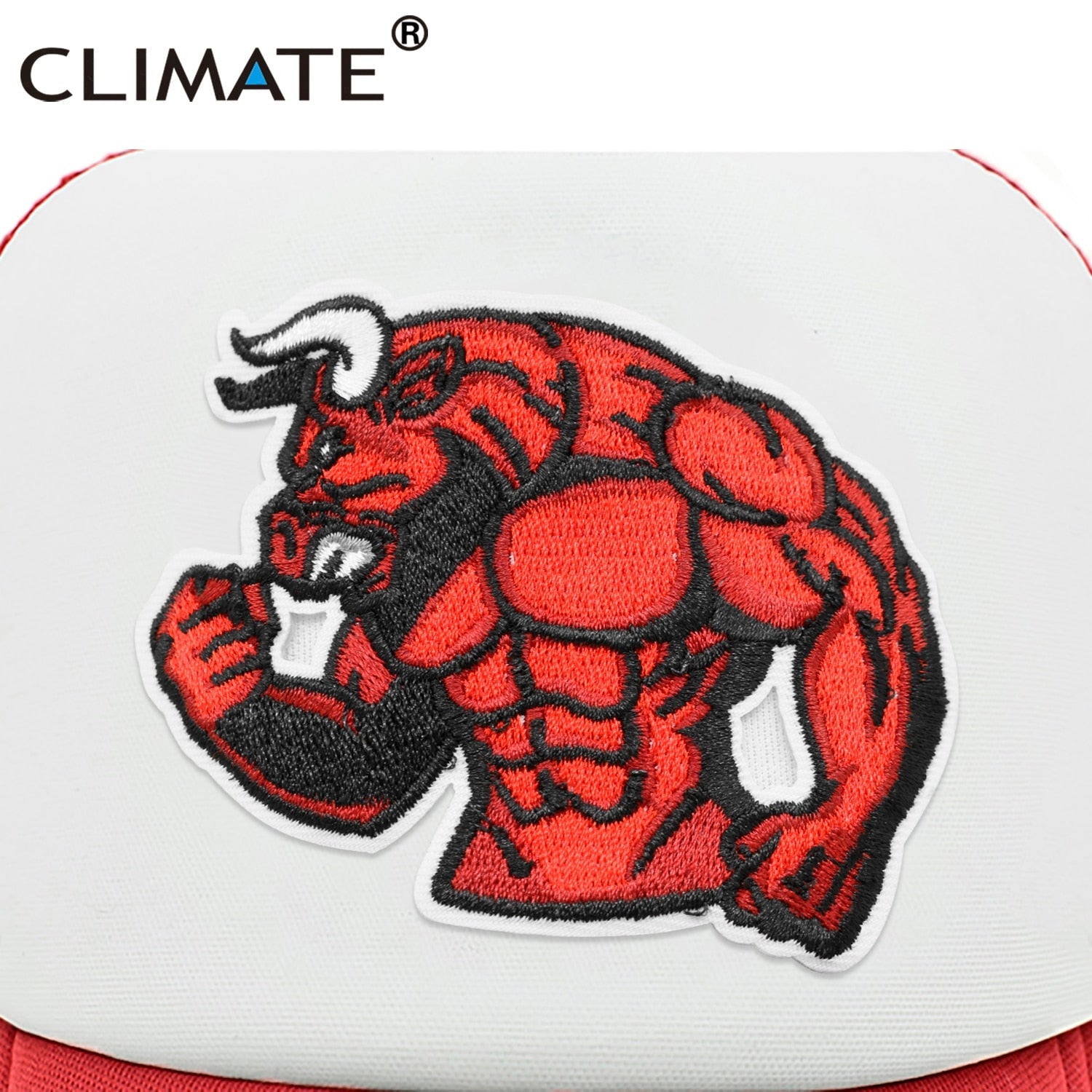 CLIMATE Robust Bull Ox Cap Cool Sturdy Man Men Muscular Animal Cap Fitness Sport Muscle Man GYM Fans Mesh Cap Body Building Cap