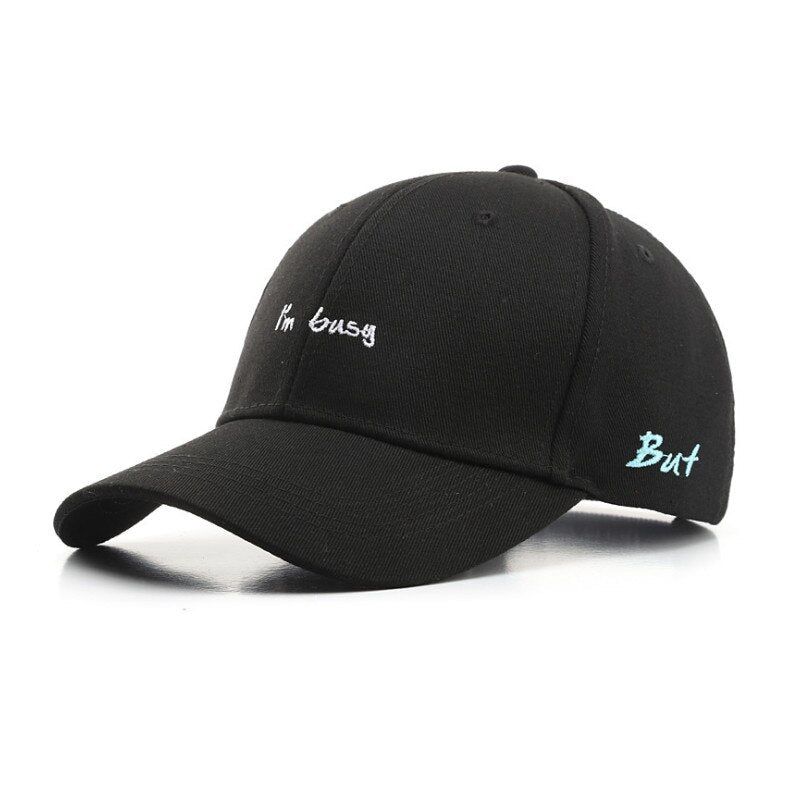 CLIMATE I'm Busy Baseball Cap Dad Man's Cap Hat I Wanna Love You Cap Cool Black