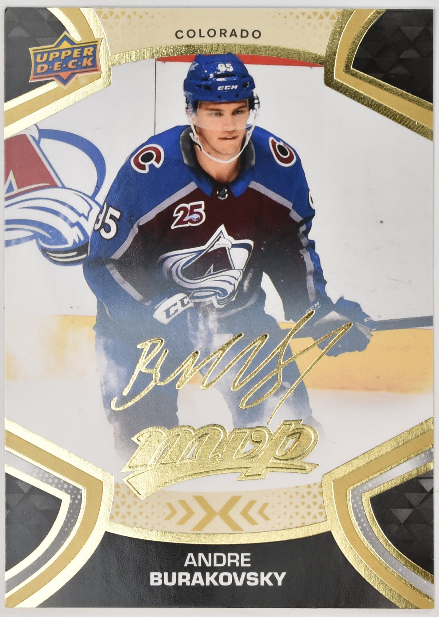 Andre Burakovsky 195 Gold MVP NHL Hockey Card Upper Deck 2021-2022