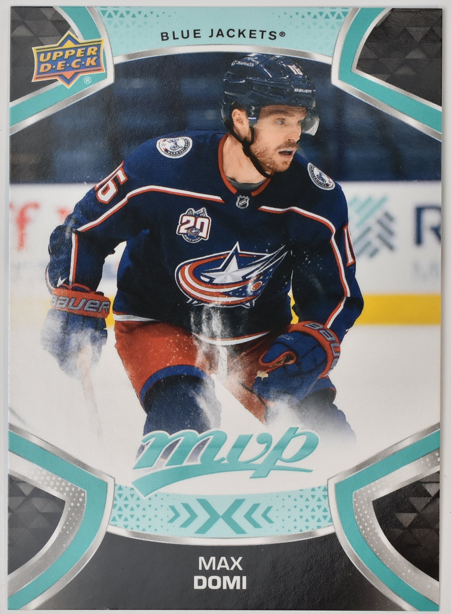 Max Domi 102 Blue Jackets MVP NHL Hockey Card Upper Deck 2021-2022 Mint