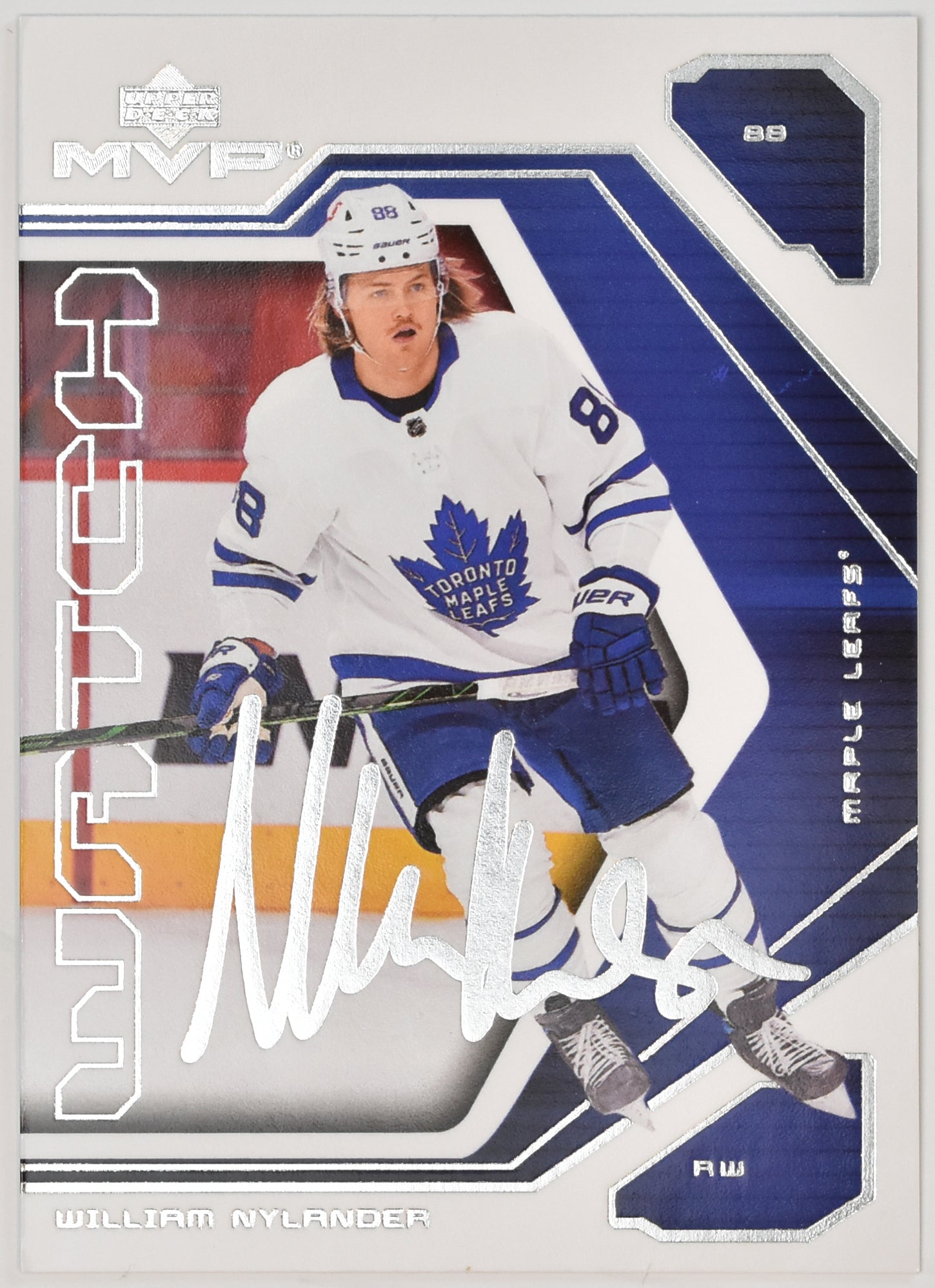 William Nylander 78 Maple Leafs MVP NHL Hockey Card Upper Deck 2021-2022