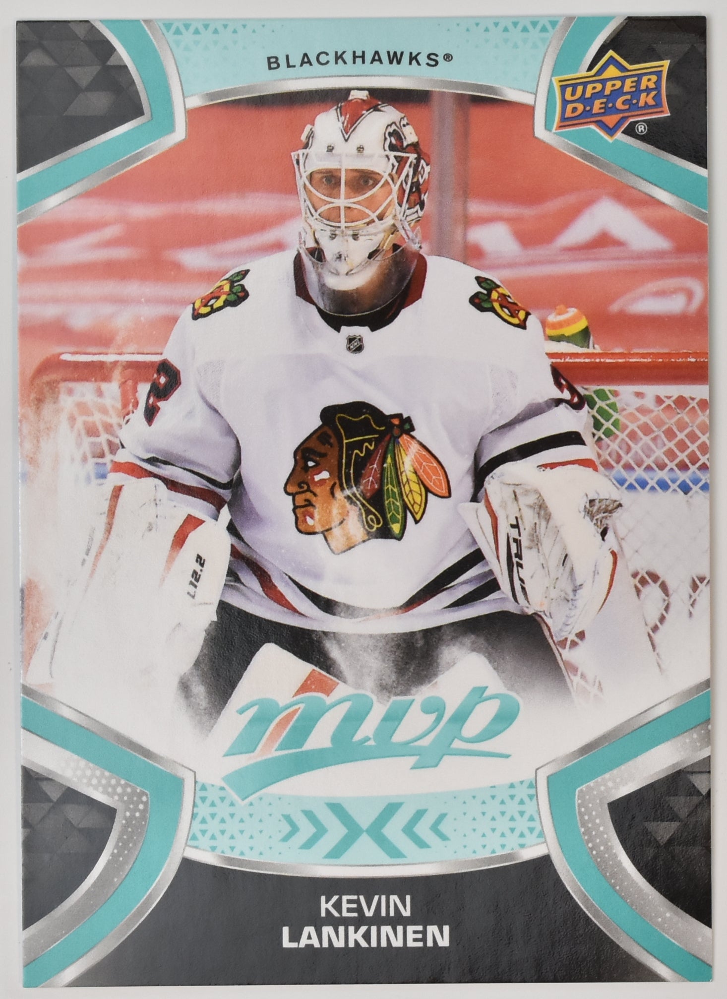 Kevin Lankinen 32 Chicago Blackhawks MVP NHL Hockey Card Upper Deck 21-2022