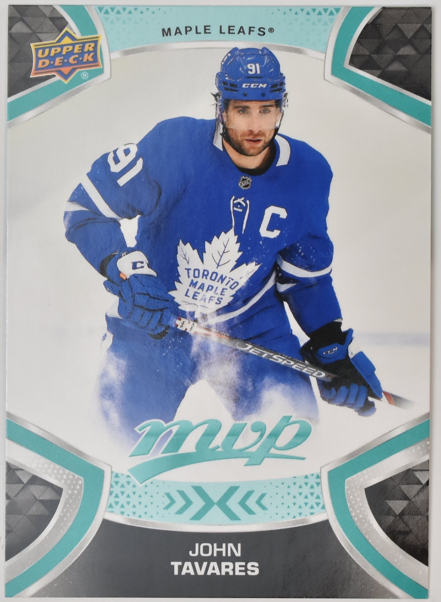 John Tavares 199 Maple Leafs MVP NHL Hockey Card Upper Deck 2021-2022 Mint