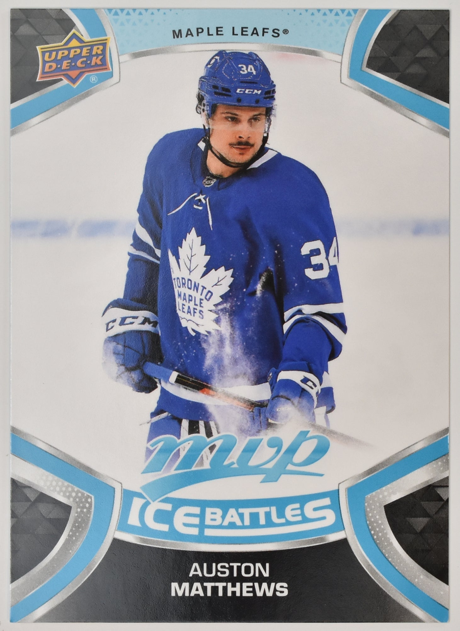 Auston Mathews Ice Battles 215 Toronto Maple Leafs MVP NHL Hockey Card Upper Dec