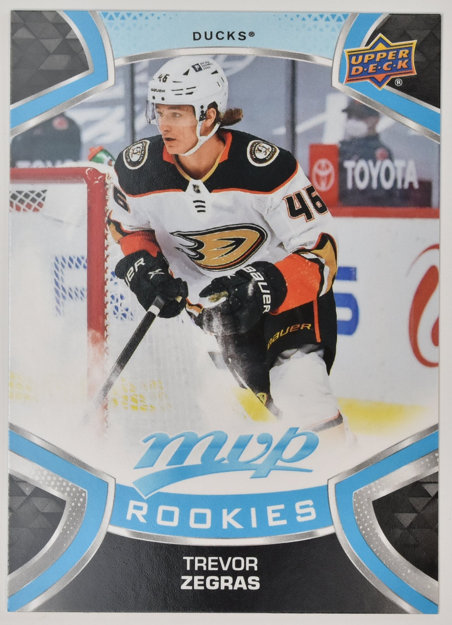 Trevor Zegras 249 Rookies MVP NHL Hockey Card Upper Deck 2021-2022