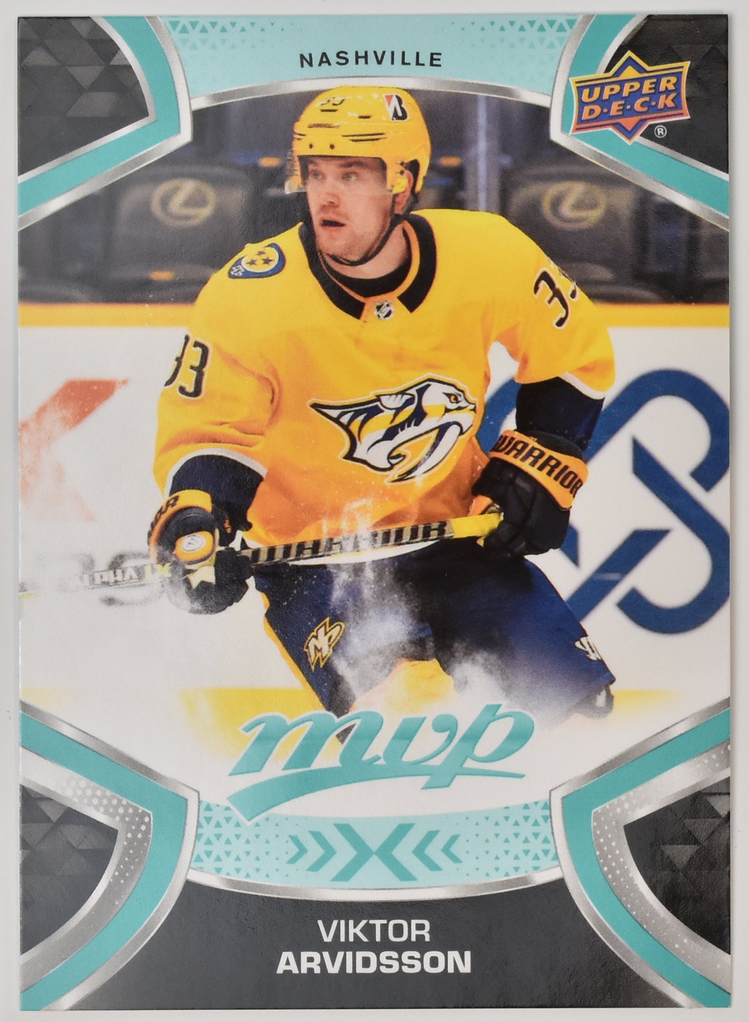 Viktor Arvidsson 33 Predators MVP NHL Hockey Card Upper Deck 2021-2022