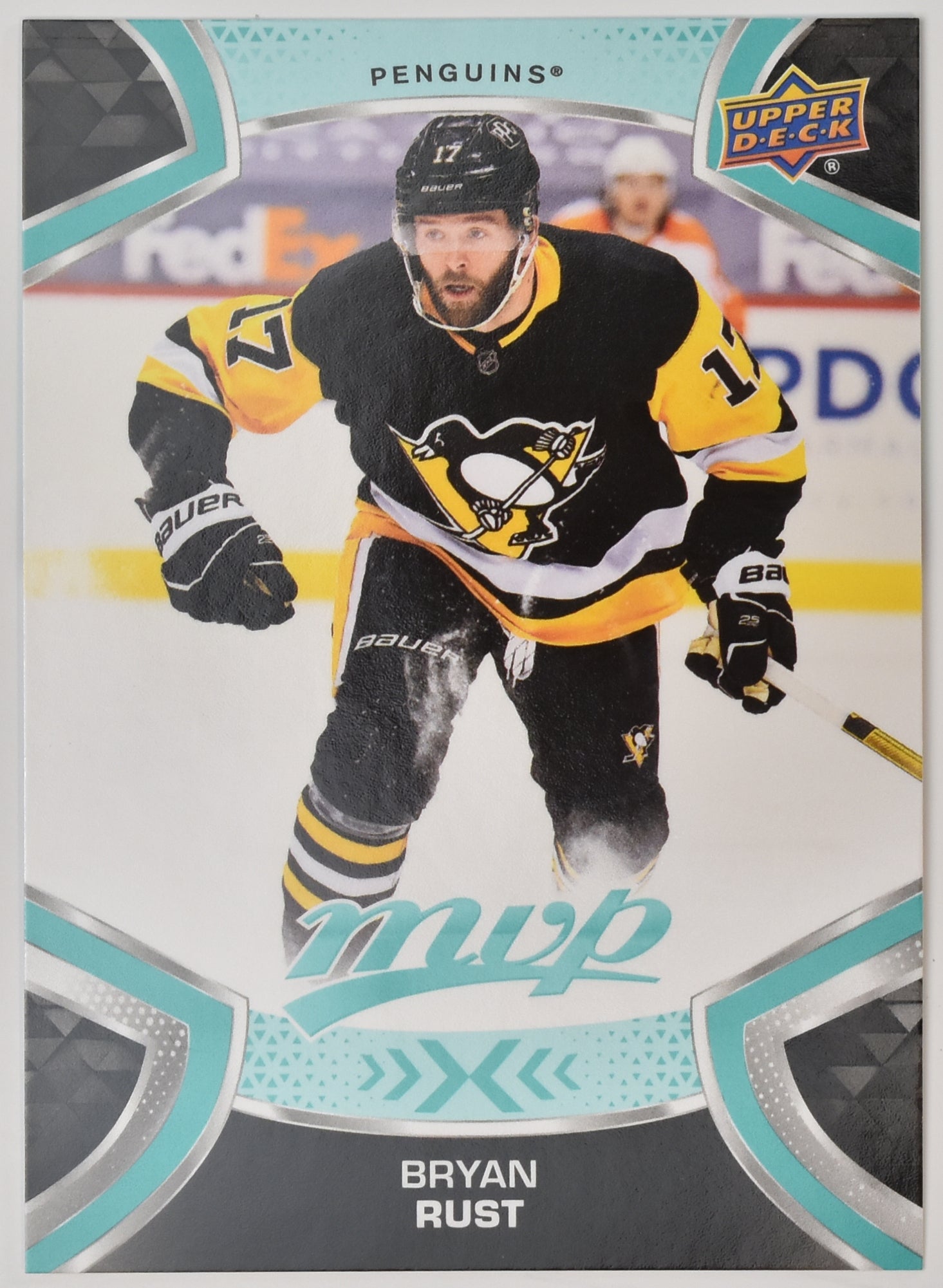 Bryan Rust 17 Penguins MVP NHL Hockey Card Upper Deck 2021 Mint