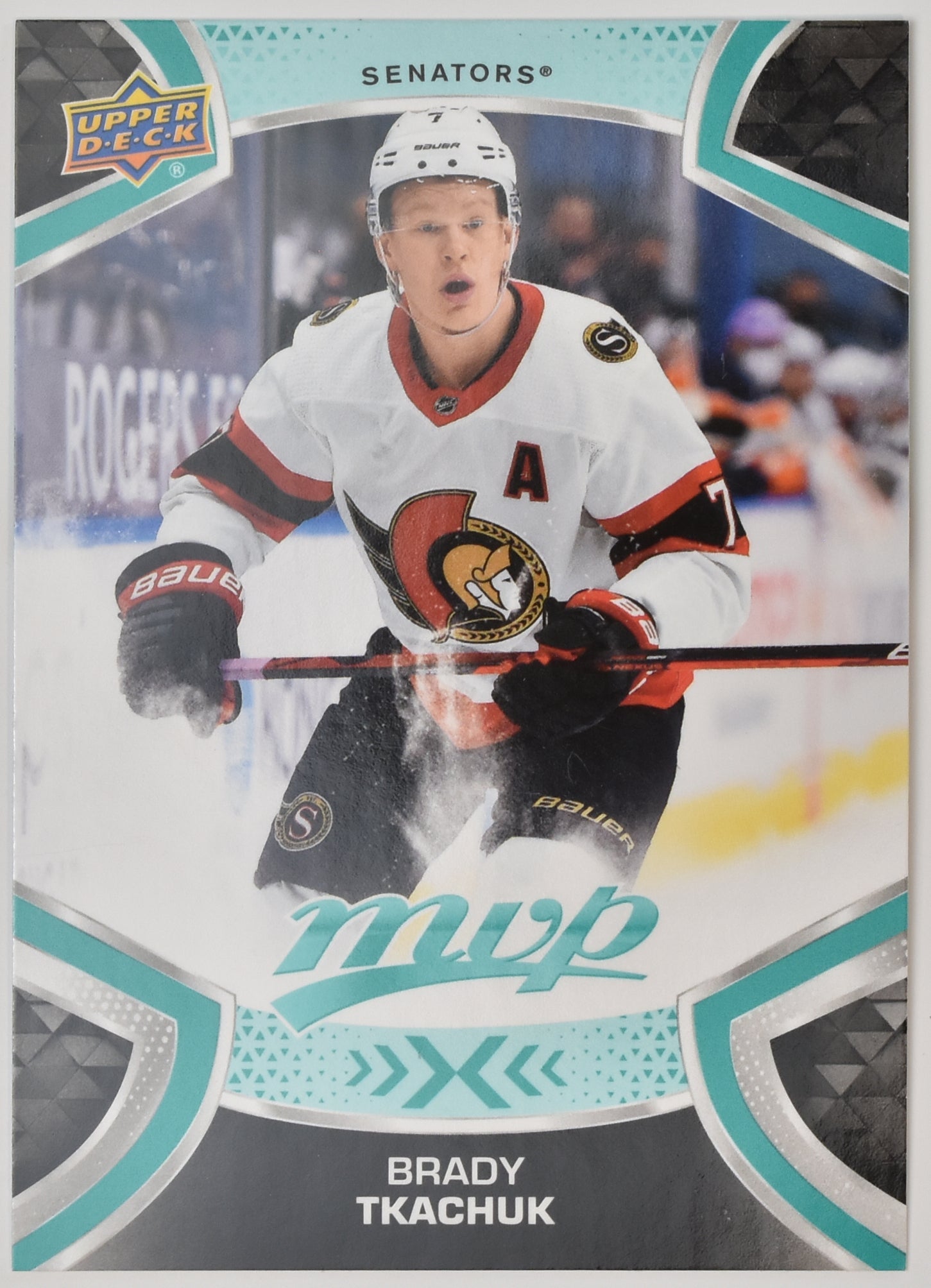 Brady Tkachuk 107 MVP NHL Hockey Card Upper Deck 2021 Mint