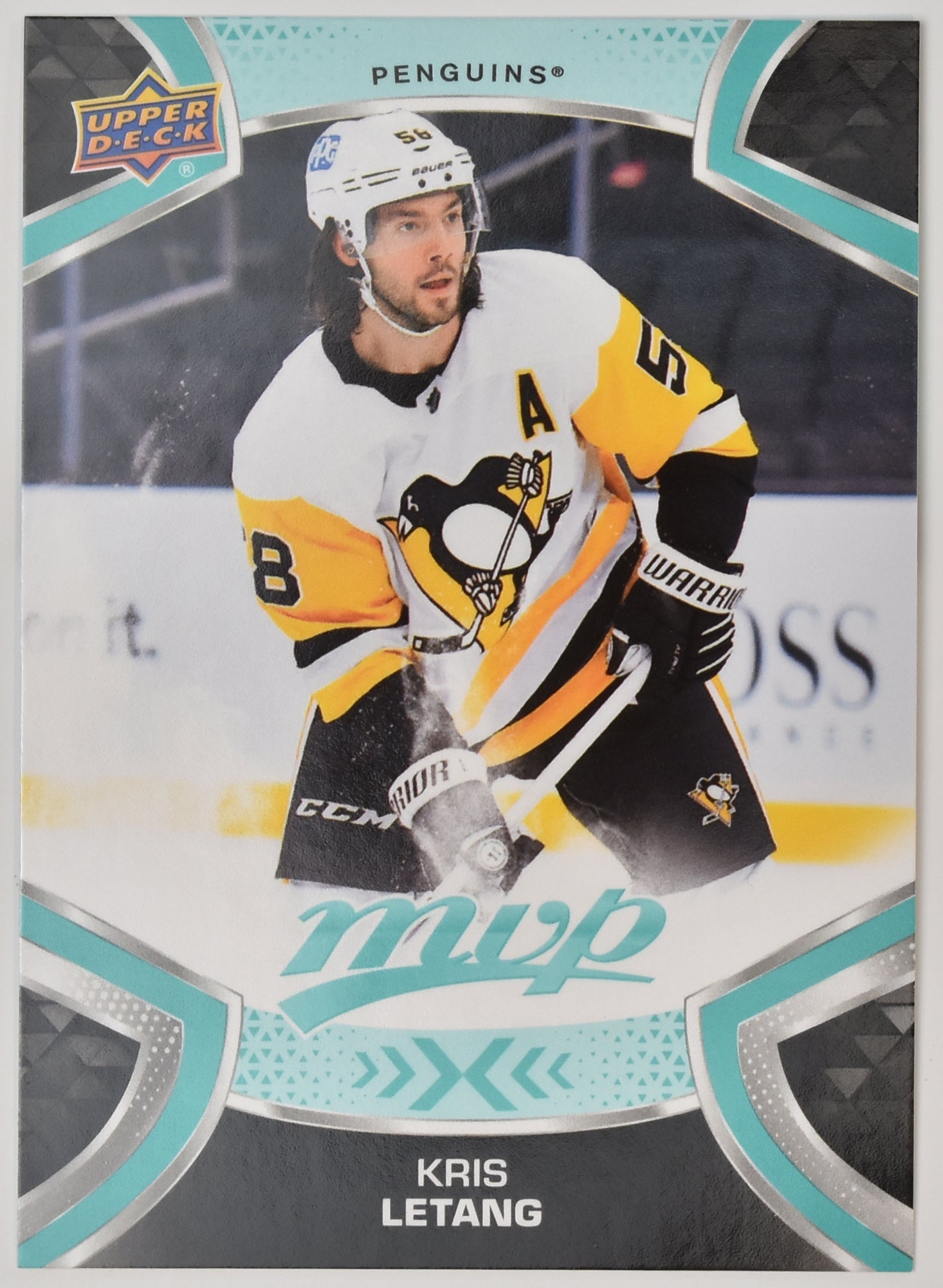 Kris Letang 58 Penguins MVP NHL Hockey Card Upper Deck 2021-2022