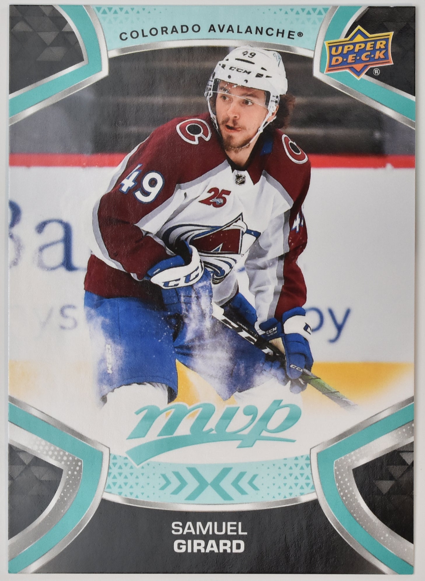 Samuel Girard 49 MVP NHL Hockey Card Upper Deck 2021-2022 Mint