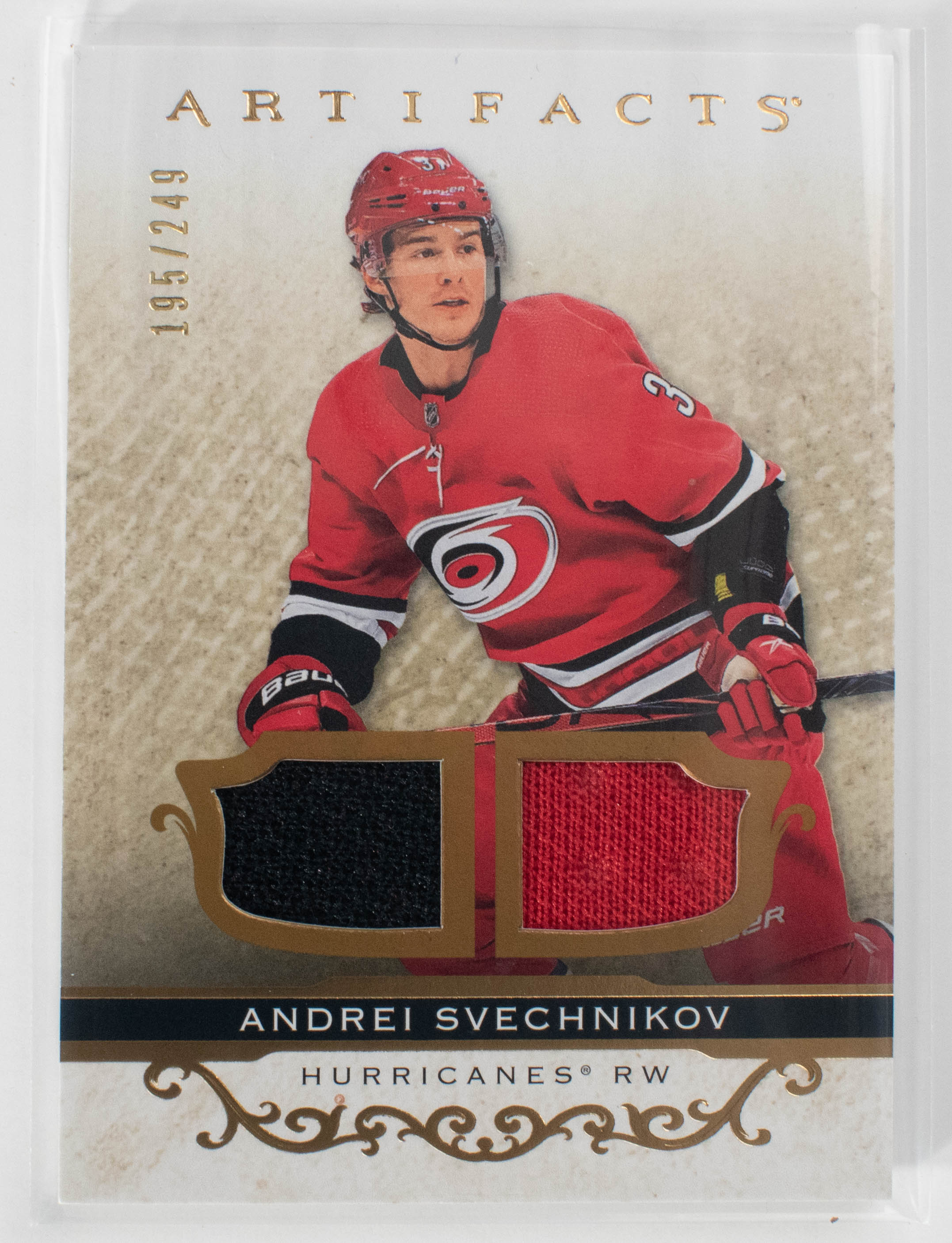 Andrei Svechinikov 37 Artifacts 195/249 Patch Card Hurricanes 2021-2022