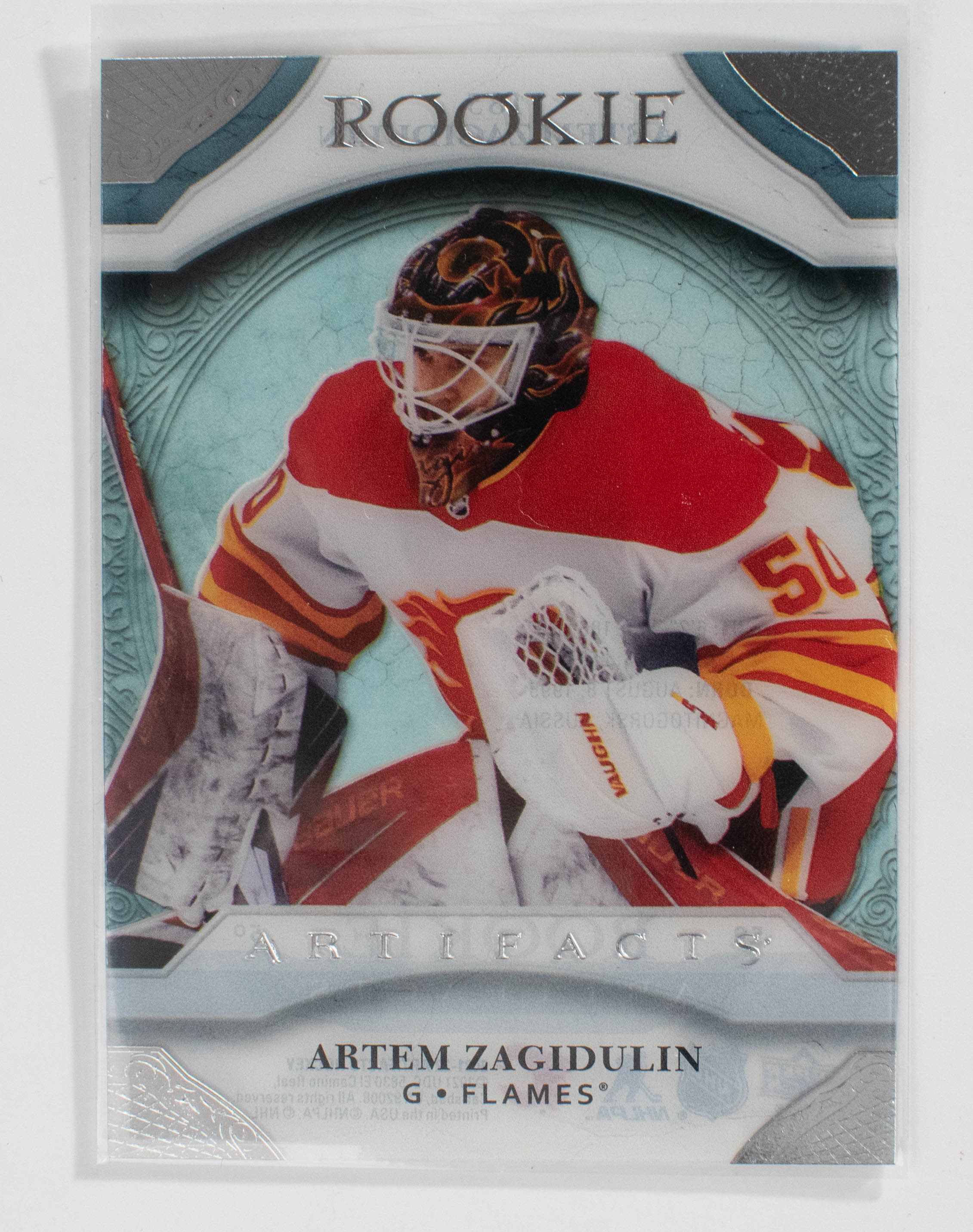 Artem Zagidulin 185 RC Artifacts Hockey Flames 21-22 Clear Cut