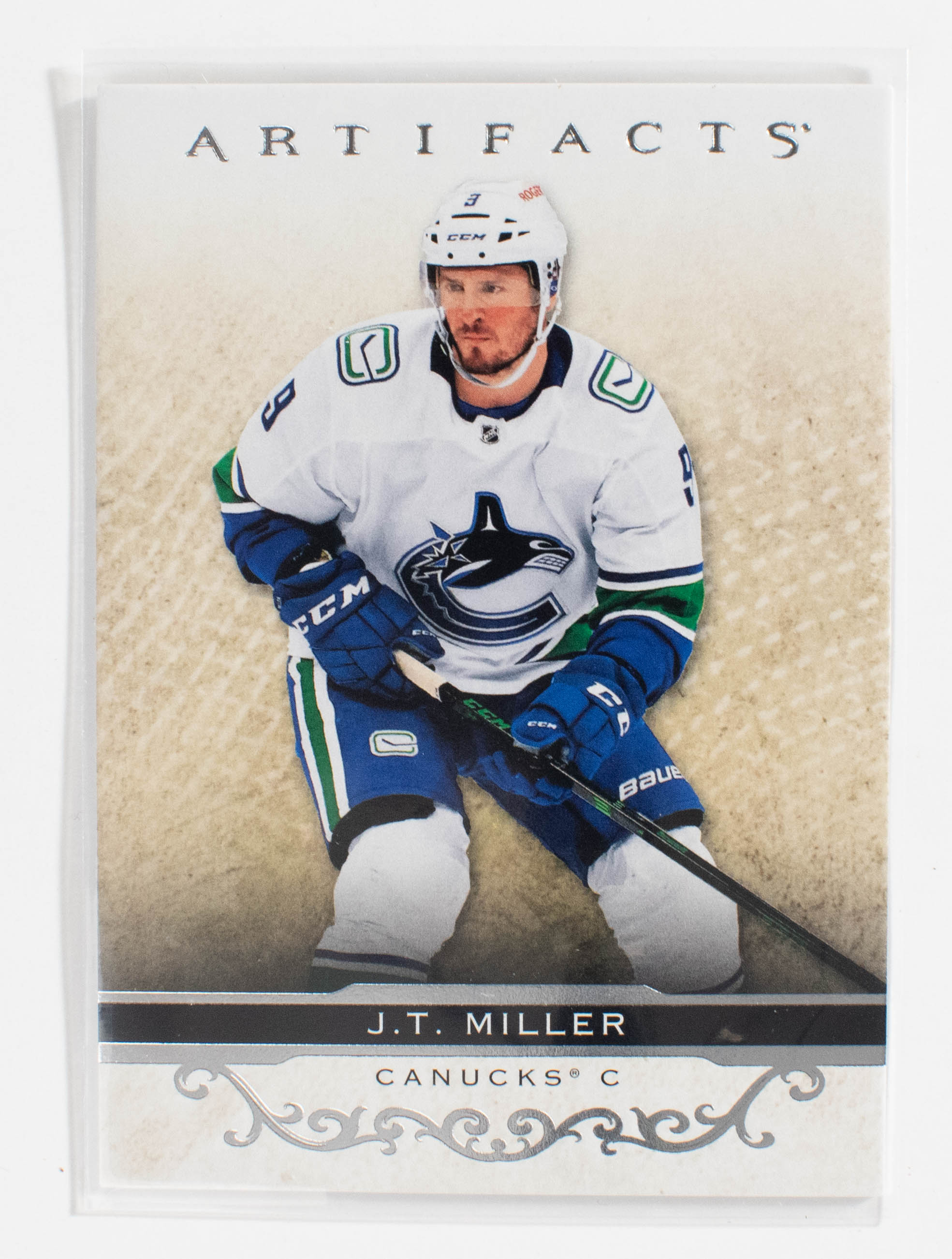 JT Miller 68 Canucks Artifacts Hockey 21-22 UD Silver Mint