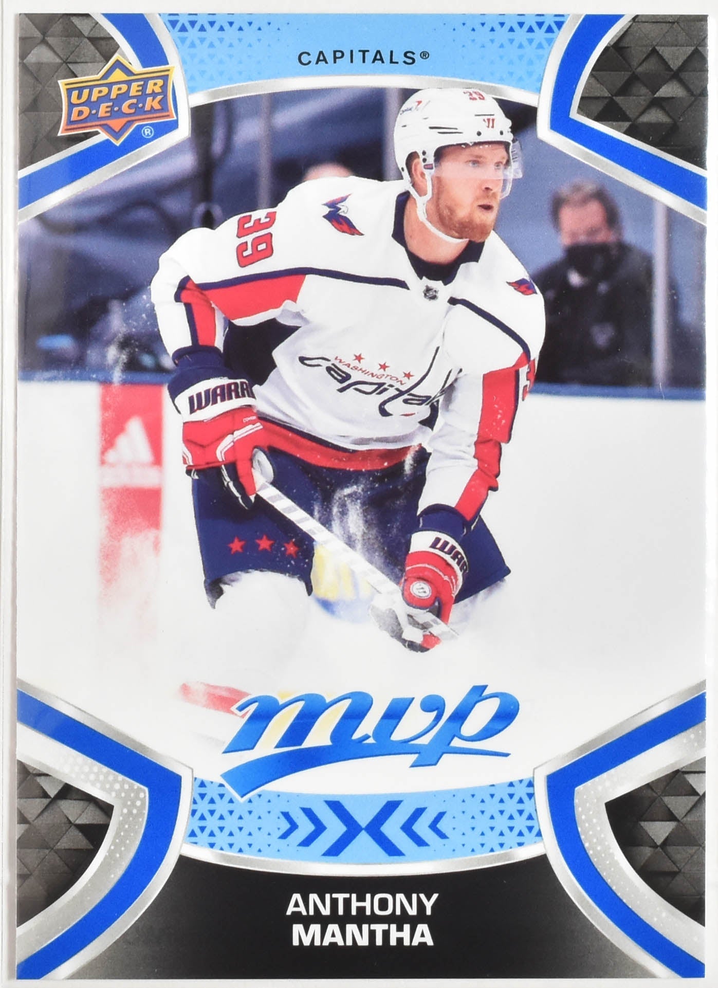 Anthony Mantha 185 Capitals MVP NHL Hockey Card Upper Deck 2021-2022