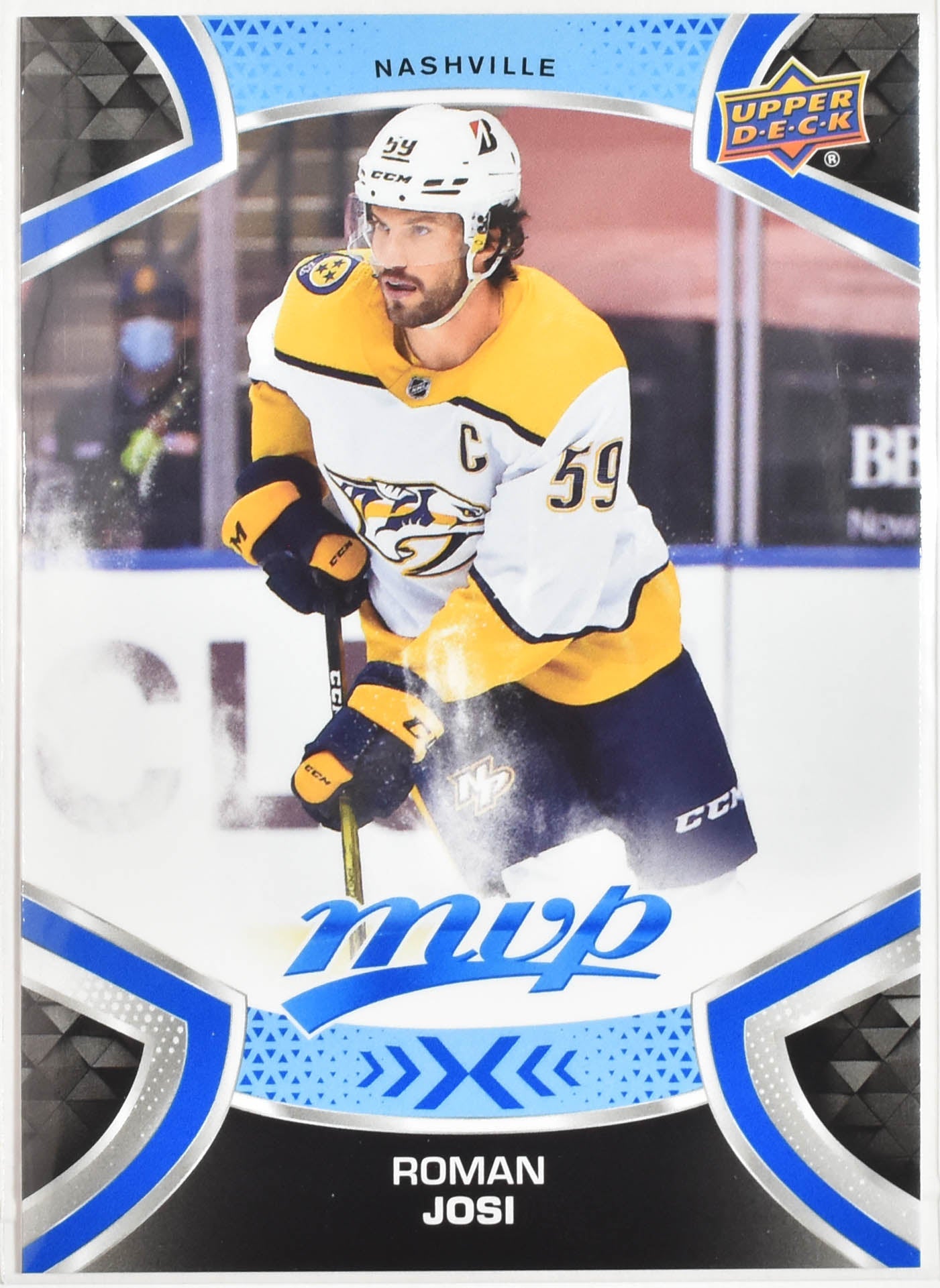 Roman Josi 159 Predators MVP NHL Hockey Card Upper Deck 2021-2022 Mint