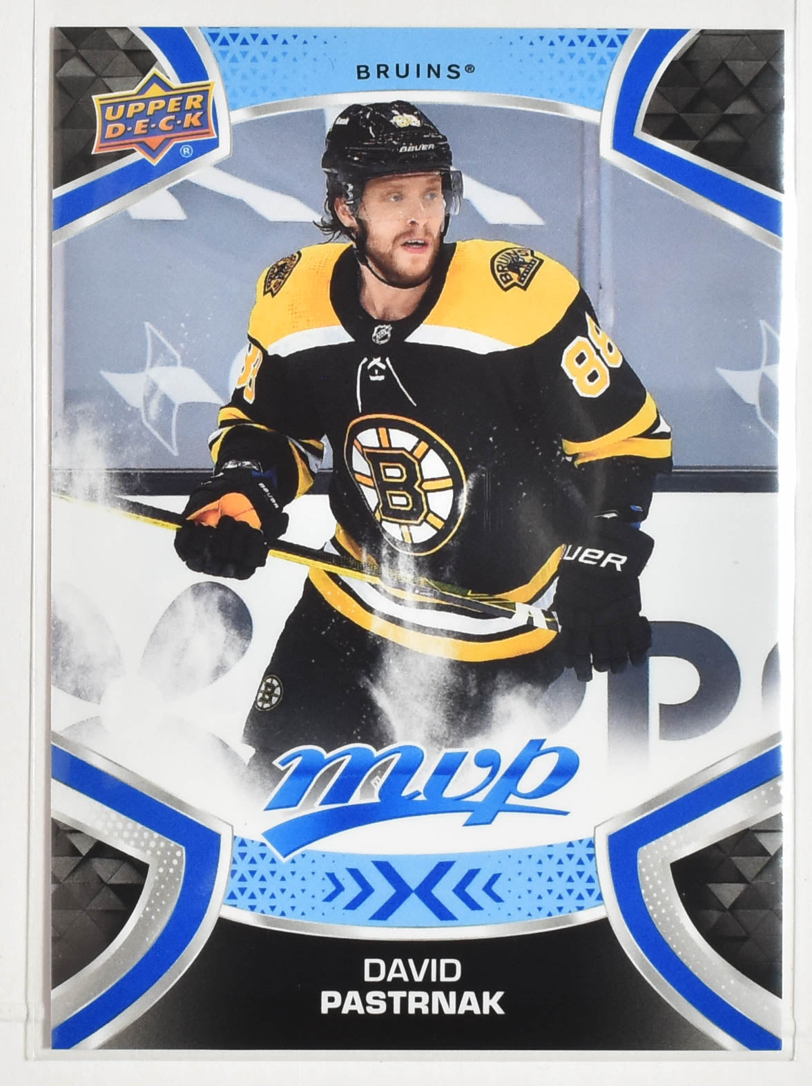 196 David Pastrnak Boston Bruins MVP Upper Deck 2021 Hockey