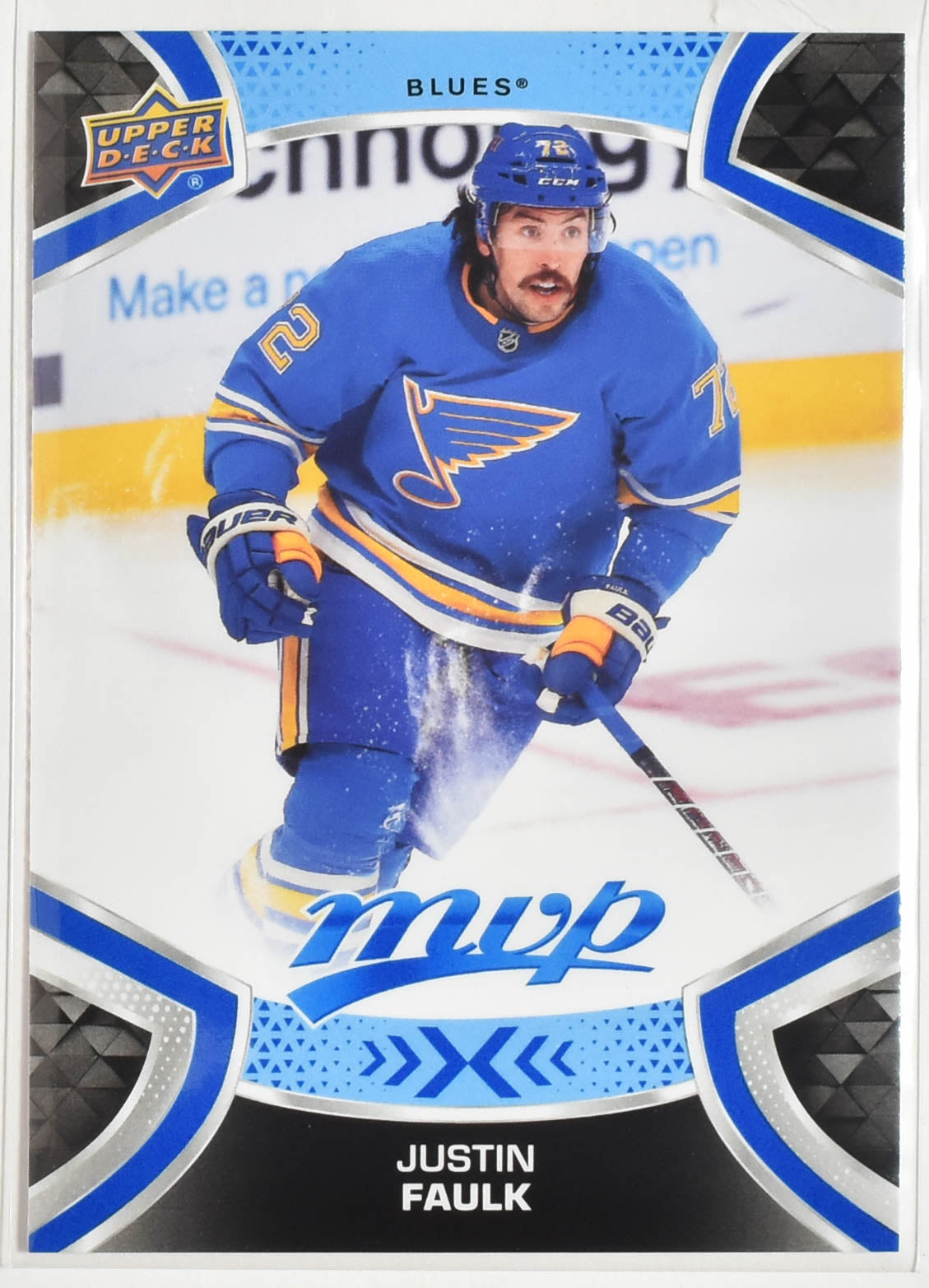 Justin Faulk 172 Blues MVP Upper Deck 2021 Hockey