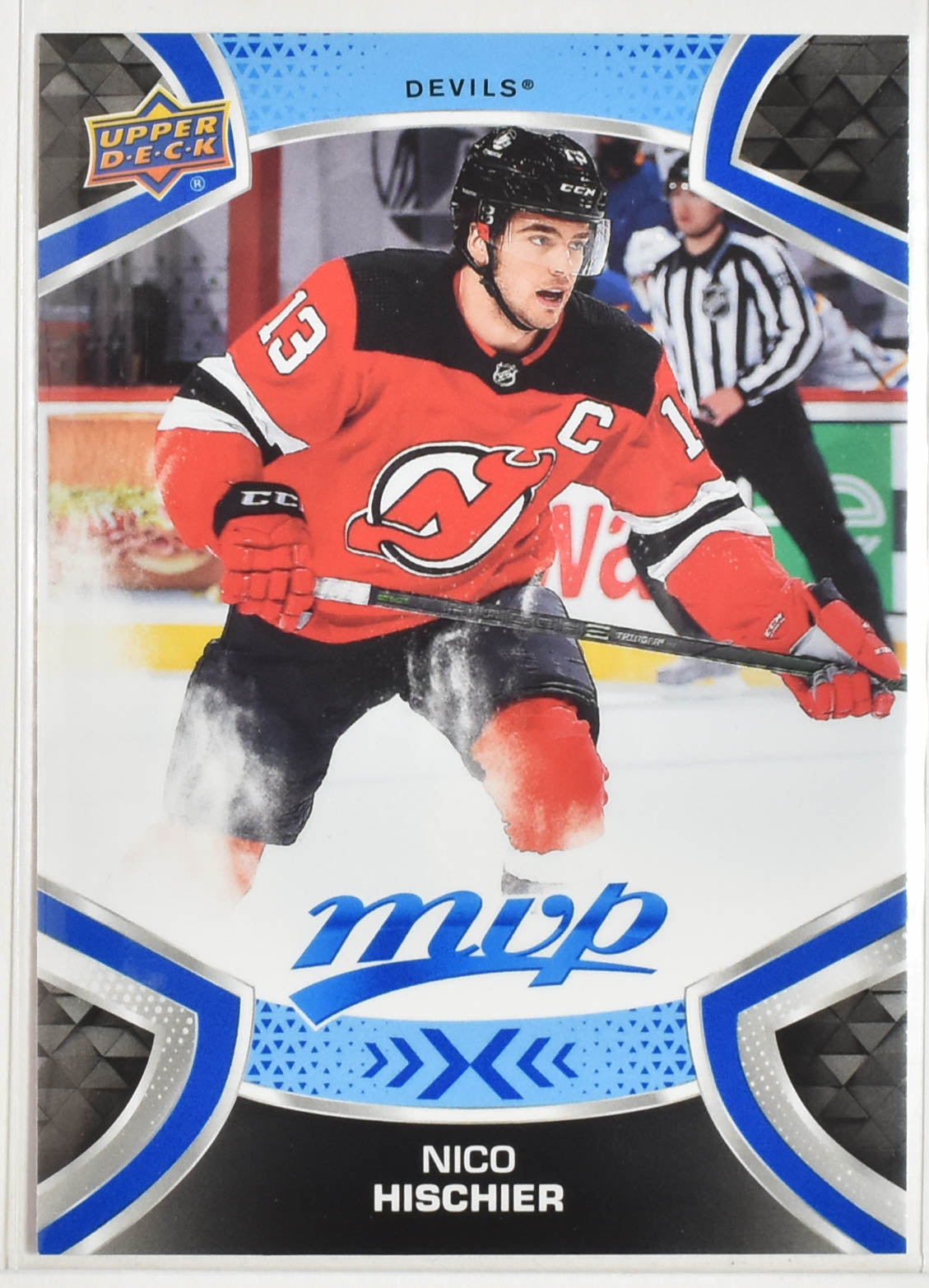 Nico Hischier 113 New Jersey Devils MVP Upper Deck 2021 Hockey