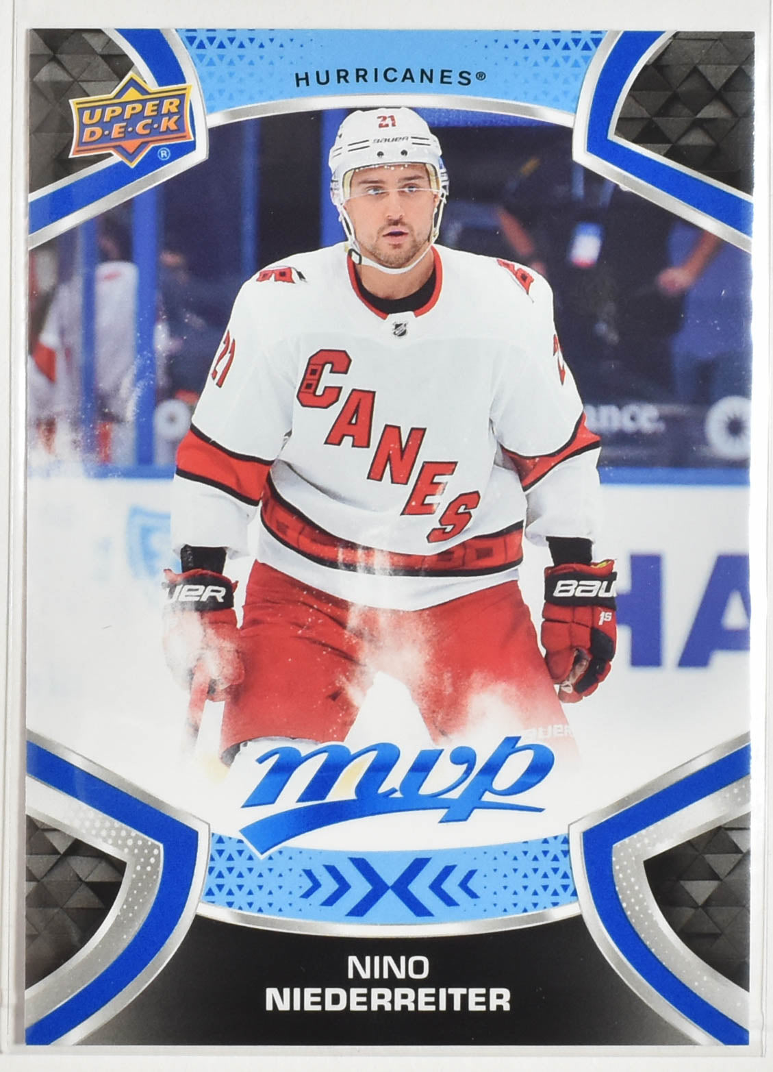 Nino Niederreiter 121 Carolina Hurricanes MVP Upper Deck 2021 Hockey