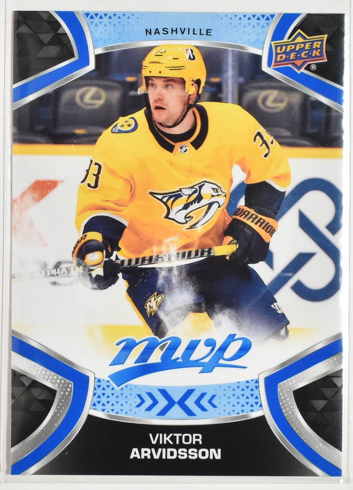 Viktor Arvidsson 33 Predators MVP NHL Hockey Card Upper Deck 2021