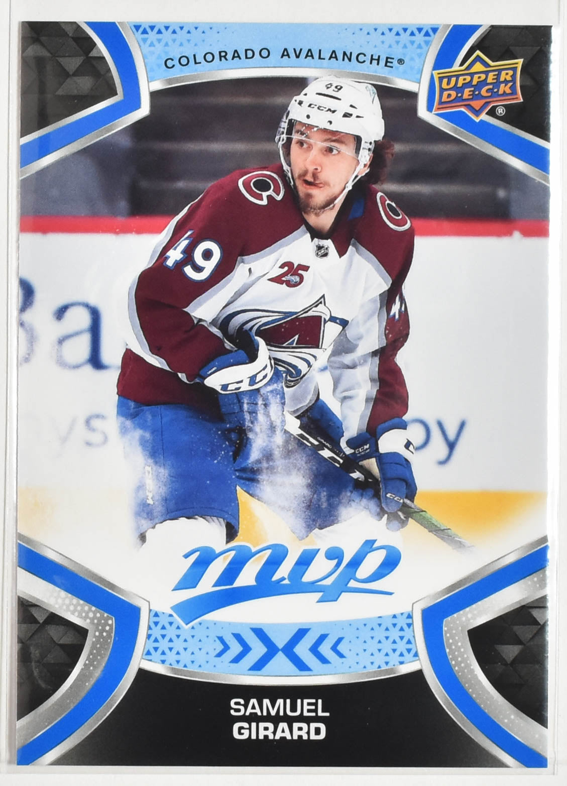 Samuel Girard 49 MVP NHL Hockey Card Upper Deck 2021-2022