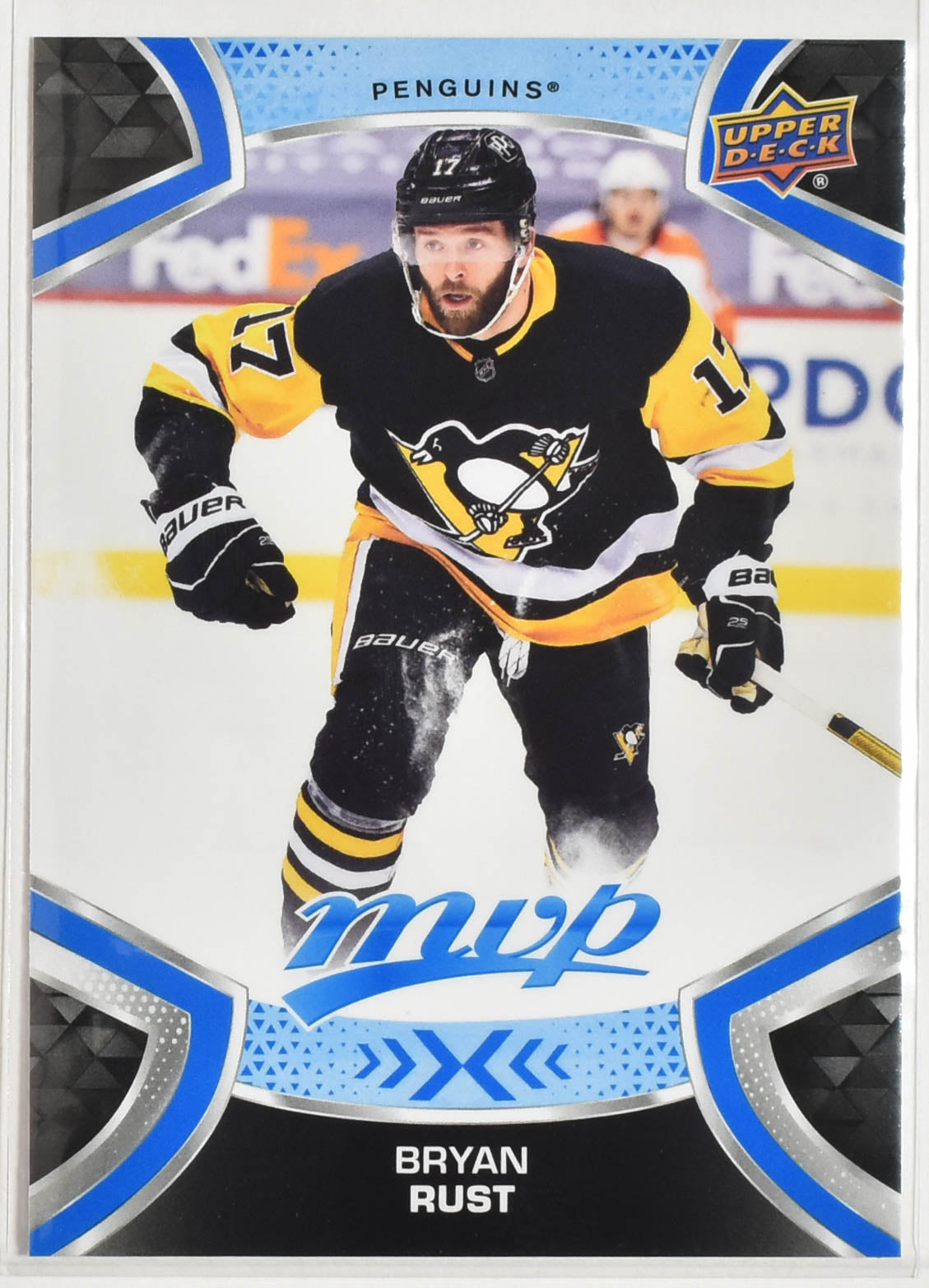 Bryan Rust 17 Penguins MVP NHL Hockey Card Upper Deck 2021-2022