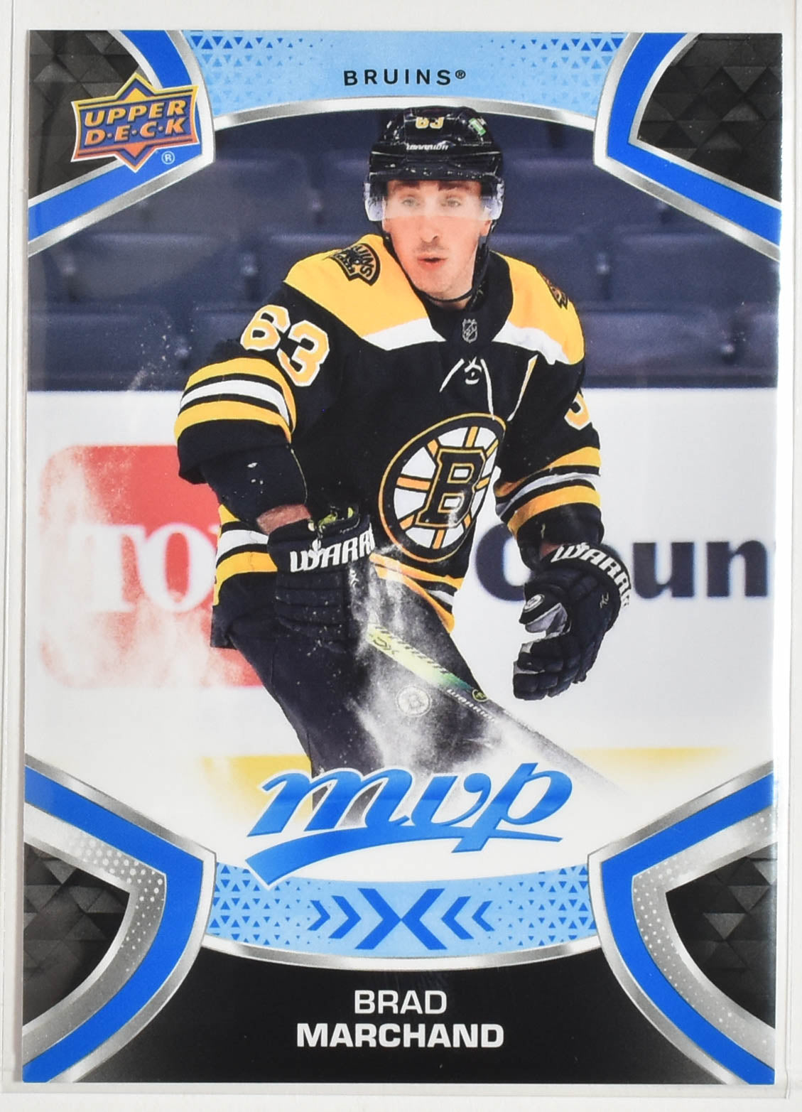 Brad Marchand 63 Boston Bruins MVP Upper Deck 2021 Hockey