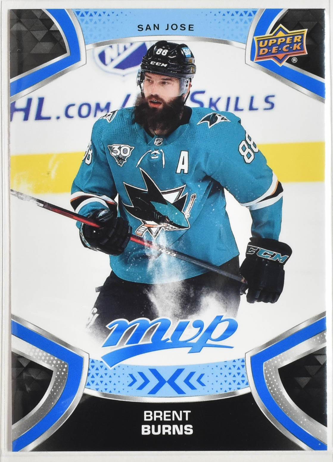 Brent Burns 88 Sharks MVP Upper Deck 2021 Hockey