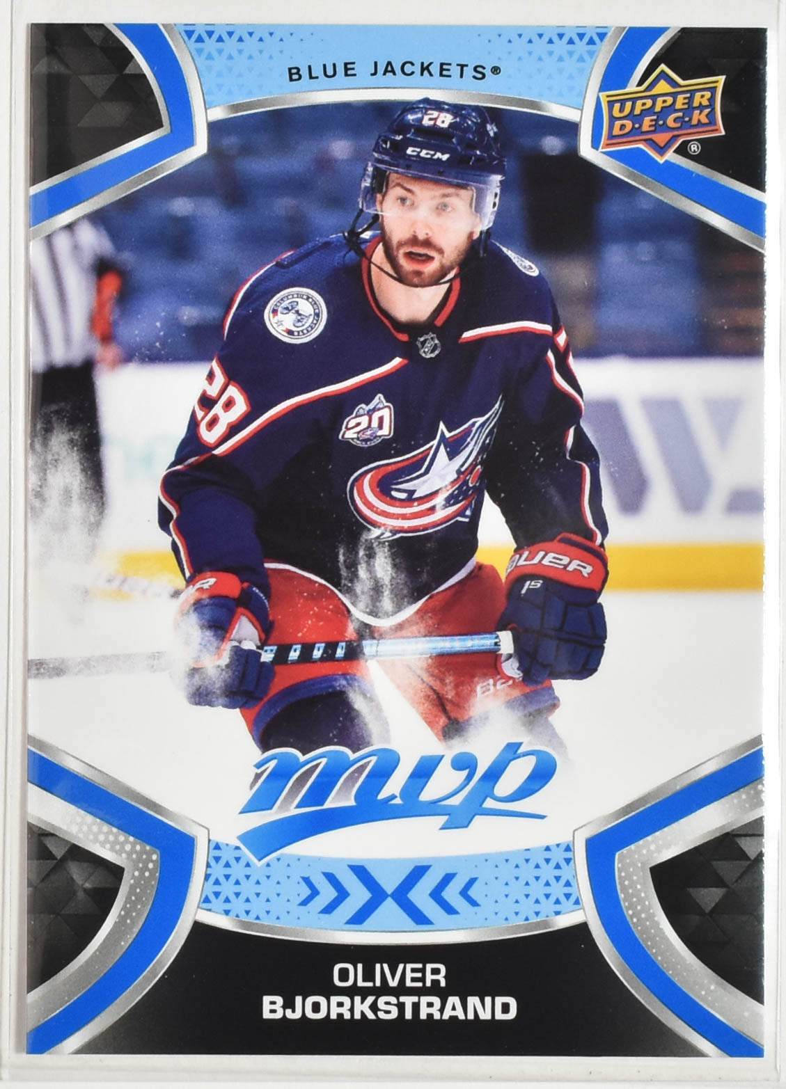 Oliver Bjorkstrand 64 Blue Jackets MVP Upper Deck 2021 Hockey