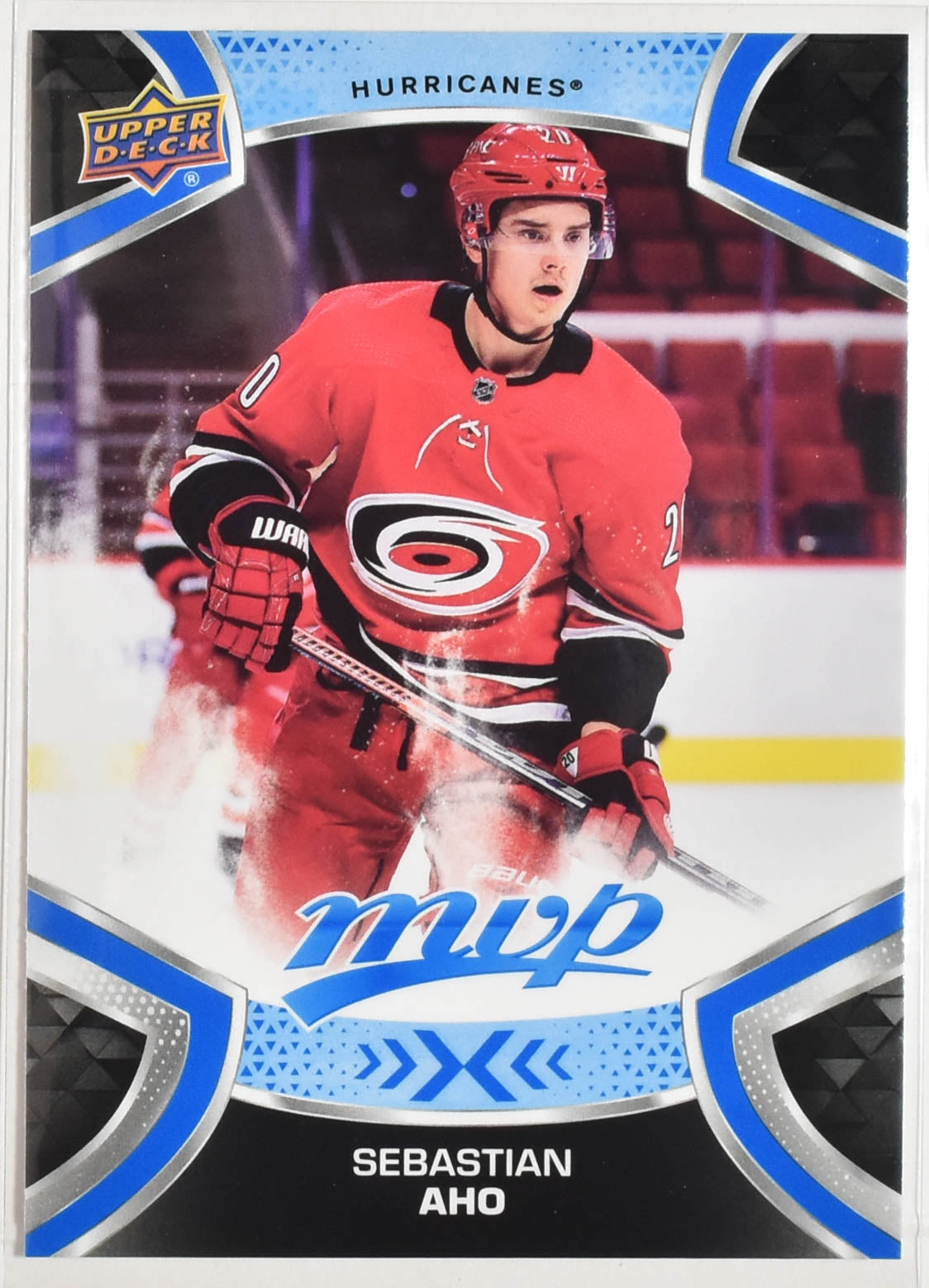 Sebastian Aho 44 Carolina MVP Upper Deck 2021 Hockey